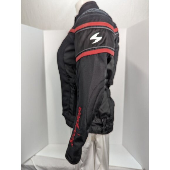 Scorpion Exo Padded Women Black with Floral Motorcycle Jacket Size Small - Picture 2 of 15